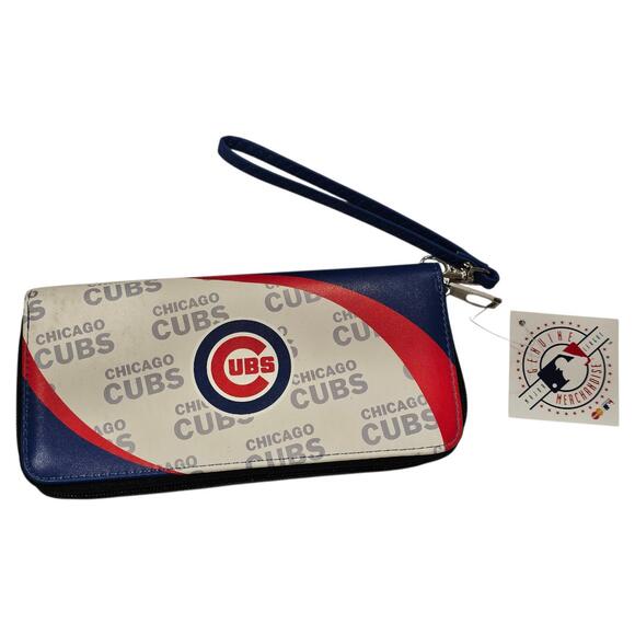 Chicago Cubs Curve Zip Organizer Ladies Wallet - Picture 1 of 3